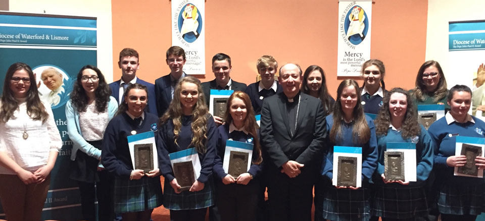 Waterford and Lismore Pope John Paul II Award recipients