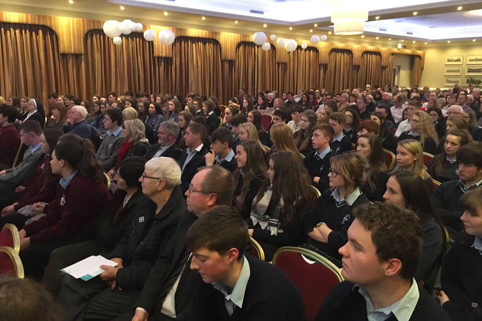 The crowd at Killaloe Award ceremony