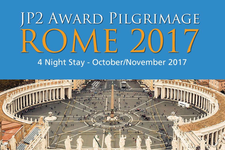 Pope John Paul II Award Pilgrimage Banner