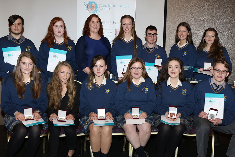 Award participants receive their Award in Ferns