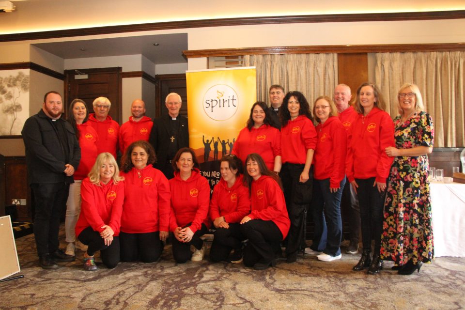 Spirit Youth Programme parish representatives with Bishop Ray Browne and diocesan leaders at the Conference of Possibilities in Killarney.